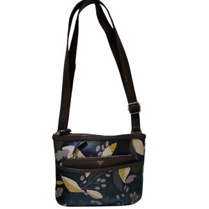 Fossil Crossbody Shoulder Bag Women's Woman's Handbag Purse Tote Leaves Branches
